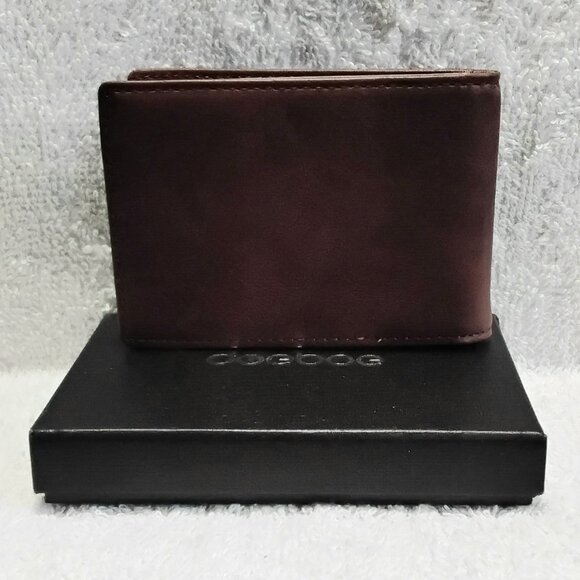 BNIB doeboe Genuine Leather Sim Minimalist RFID Bi-Fold Wallet!! - Picture 4 of 5